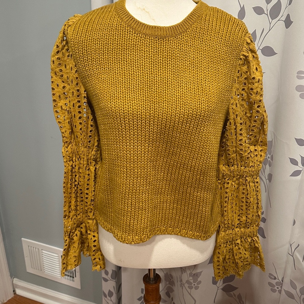 Chan Luu Mustard Knit Sweater